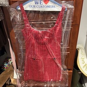 Saylor Red Tweed Dress